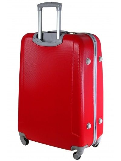 Mała walizka na kółkach MAXIMUS 222 ABS czerowna